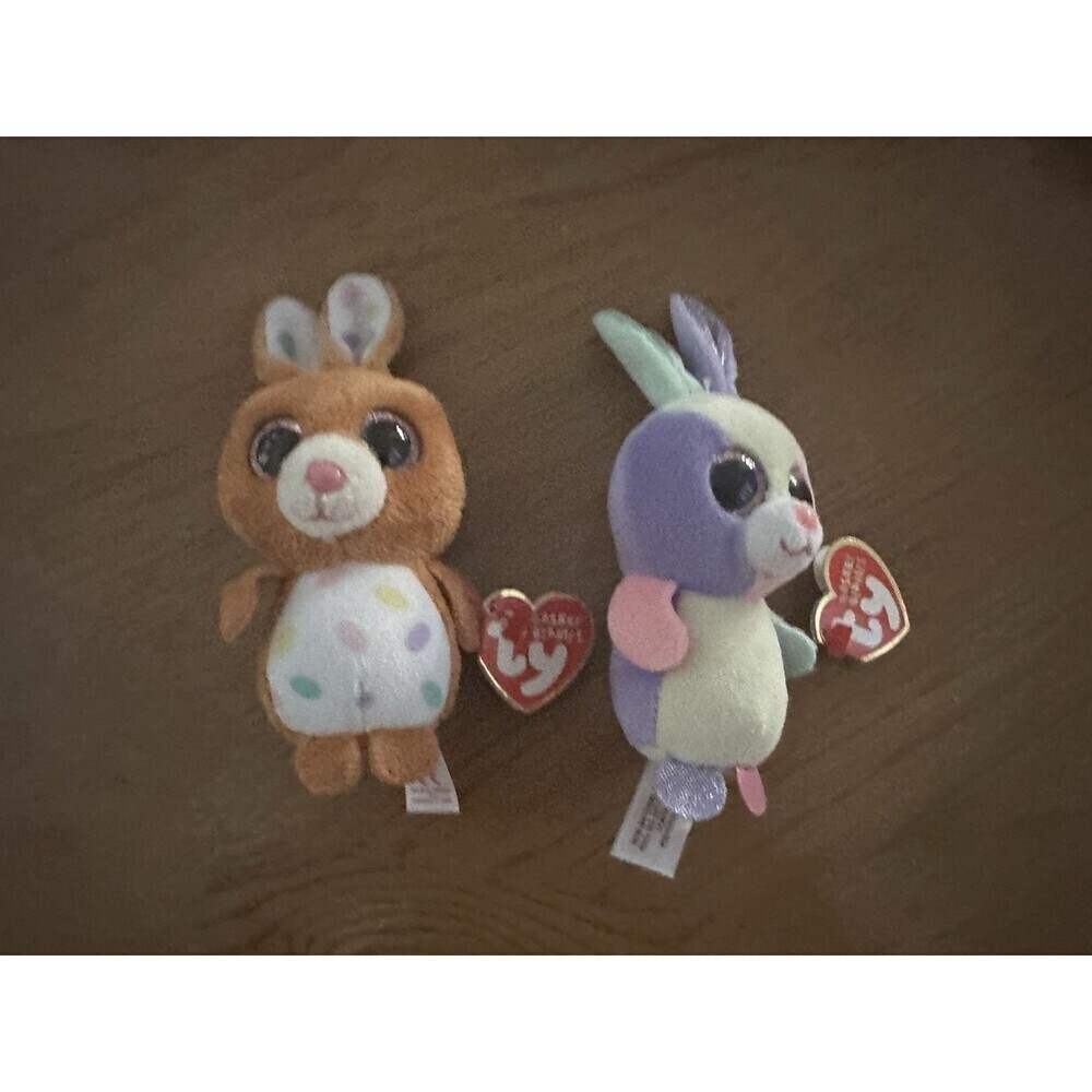 New TY Beanie Boos Plush Keychain Bag Clips Set Lot Easter basket holiday
